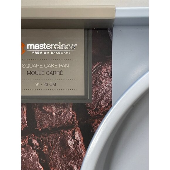 Master Class Prem Bakeware Round & Square Cake Pans 9" NonStick HeavyGauge Steel - Picture 4 of 7
